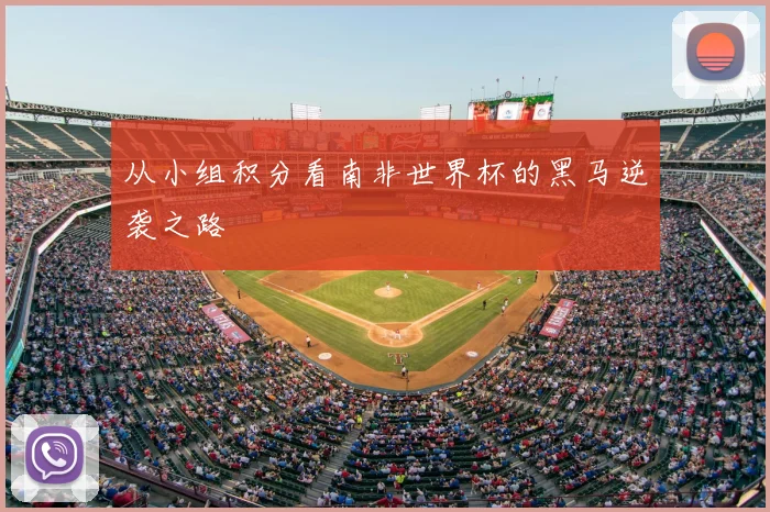 从小组积分看南非世界杯的黑马逆袭之路